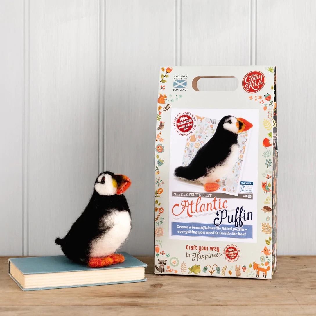 Atlantic Puffin needle felting kit