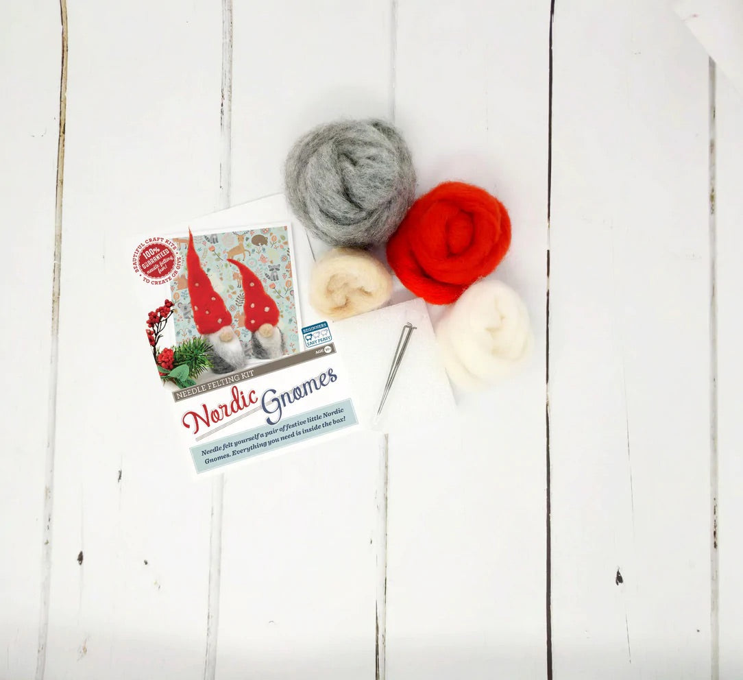 Nordic Gnomes needle felting kit