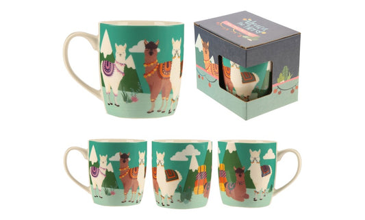 Alpaca ceramic mug