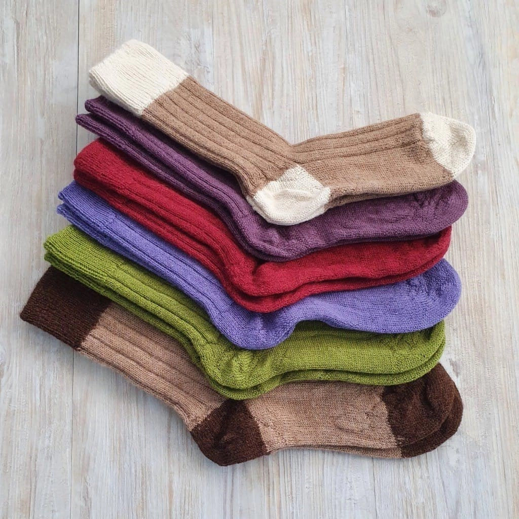 UK Alpaca Posh Alpaca Socks - Lounge