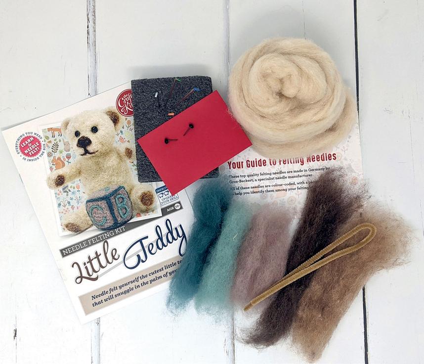 Little Teddy Needle Felting Kit
